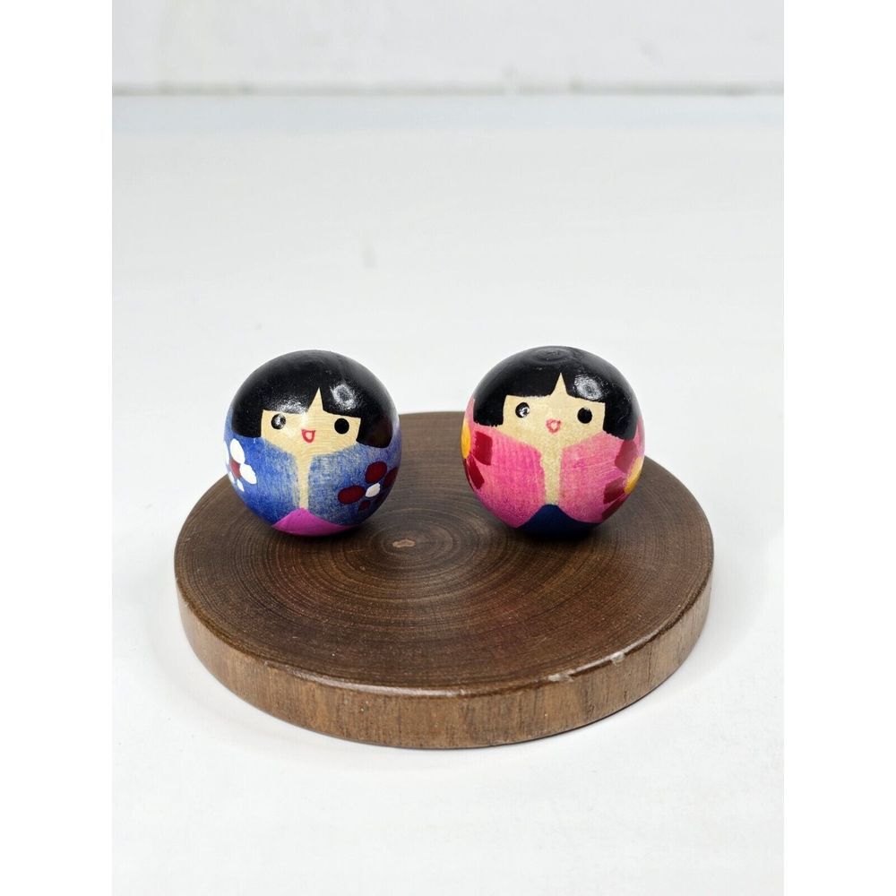 Creative Japanese Kokeshi Wooden Ornaments‎ Wood carvings Weighted Folk crafts